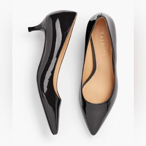Talbots Sylvie Kitten Heel Pumps Patent Leather size 5M